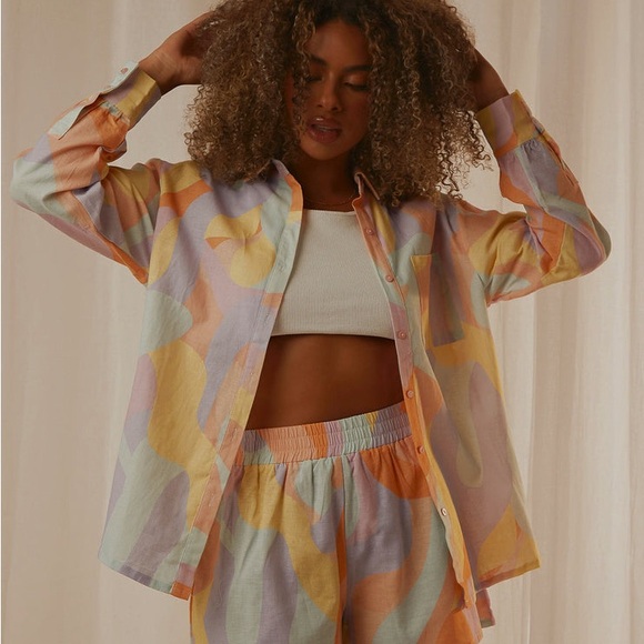 Peppermayo Emme Linen Shirt Sz US2 - Picture 2 of 7